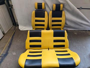 Ford Escort mk3/mk4 interieur geel/zwart  beschikbaar voor biedingen