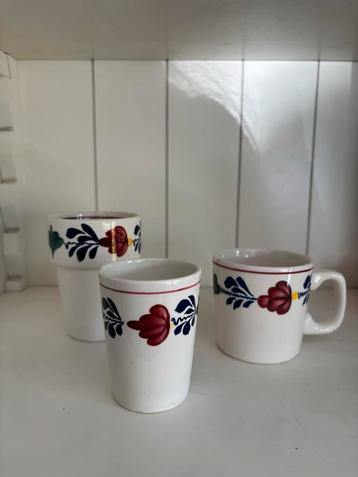 Boerenbont Boch Servies - Lepelvaasje, Melkbeker, Mok beschikbaar voor biedingen