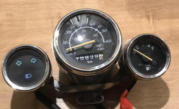 Scooter snelheidsmeter - benzinemeter chroom beschikbaar voor biedingen