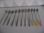 11 divers vintage ijslepel dessert lepels RVS 19-20,5 cm p s, Ophalen of Verzenden