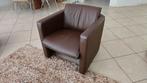 Leolux I Fiabo 886 Fauteuil en 2,5 zits bank in bruin leder, Ophalen, Zo goed als nieuw, Leer, 75 tot 100 cm