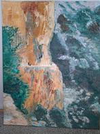 Schilderij acryl, rotspartij, met structuur, Ophalen of Verzenden