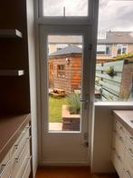 Houten Buitendeur met Glas, Ophalen, Gebruikt, Minder dan 80 cm, Buitendeur