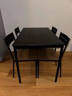Ikea Sandsberg eettafel + 4 stoelen, Ophalen, Gebruikt, 4 tot 6 stoelen