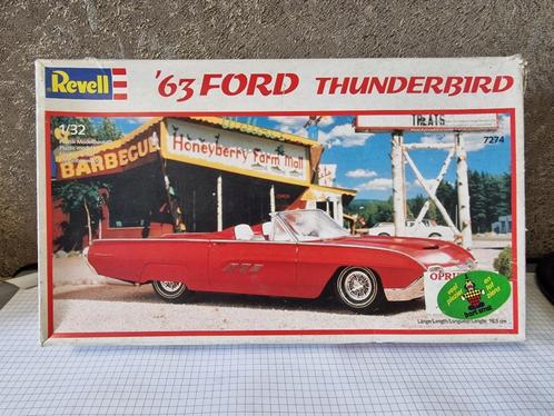 '63 Ford Thunderbird Revell 7274, Hobby en Vrije tijd, Modelbouw | Auto's en Voertuigen, Gebruikt, Auto, 1:32 tot 1:50, Revell