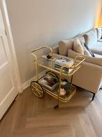 Serveerwagen / bartrolley vintage, Huis en Inrichting, Tafels | Bijzettafels, Gebruikt, Metaal of Aluminium, Vintage, 55 tot 75 cm