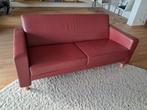 Rode leren twee zits bank van Merk Looklike, Huis en Inrichting, Ophalen, Gebruikt, 150 tot 200 cm, Tweepersoons