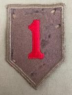 WW2 US 1st Infantry Division Patch - British Made , Verzenden, Landmacht, Amerika, Embleem of Badge