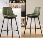 2 Moderne Barkrukken bosgroen, Ophalen, Met voetsteun, 60 tot 90 cm, Nieuw