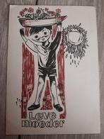 Vintage ansichtkaart leve moeder ongelopen, Ophalen of Verzenden, 1960 tot 1980, Ongelopen, Kinderen