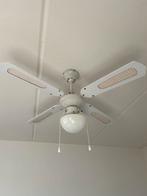 Witte Plafondventilator met Lamp, Huis en Inrichting, Lampen | Plafondlampen, Ophalen, Zo goed als nieuw