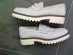 5TH AVENUE LEREN / SUEDE LOAFERS MAAT 40, Instappers, Ophalen of Verzenden, Zo goed als nieuw, Grijs