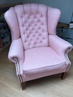 Fauteuil oud roze goede staat, Huis en Inrichting, Stoelen, Ophalen, Gebruikt, Overige kleuren, Eén