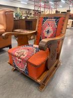 Bohemian fauteuil met kelim | Vintage, Ophalen, Gebruikt, Nvt, Stof