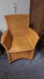 Rieten stoel, Huis en Inrichting, Stoelen, Ophalen, Bruin, Riet of Rotan, Zo goed als nieuw
