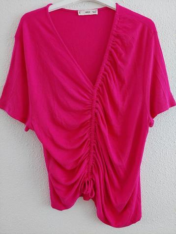 Blouse lengte 68cm Mango L cyclaam 97%viscose 3%elastan ZGAN beschikbaar voor biedingen
