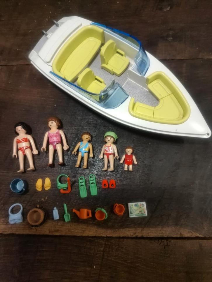 Playmobil Speedboot met 5 Poppetjes & Accessoires, Kinderen en Baby's, Speelgoed | Playmobil, Ophalen of Verzenden