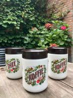 Vintage Douwe Egberts voorraadpotten 3 voor €15,-, Antiek en Kunst, Antiek | Servies los, Ophalen of Verzenden