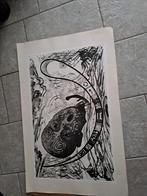 Abstracte Grafiek van Musselcuppi Struch, Antiek en Kunst, Kunst | Etsen en Gravures, Ophalen