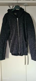 Wam Denim Zwart Vest met Rits - Maat L, Maat 52/54 (L), Zwart, Ophalen of Verzenden, Zo goed als nieuw