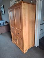 Massief eiken computerkast, Huis en Inrichting, Kasten | Computermeubels, Ophalen, 120 tot 170 cm
