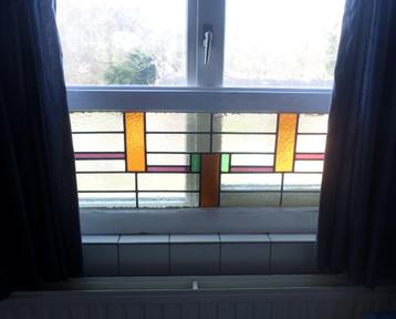 3 Art Deco Jaren 30 glas in lood ramen beschikbaar voor biedingen