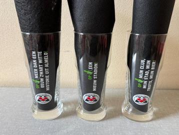 3 verschillende HERACLES GROLSCH bierglazen hele set NIEUW beschikbaar voor biedingen