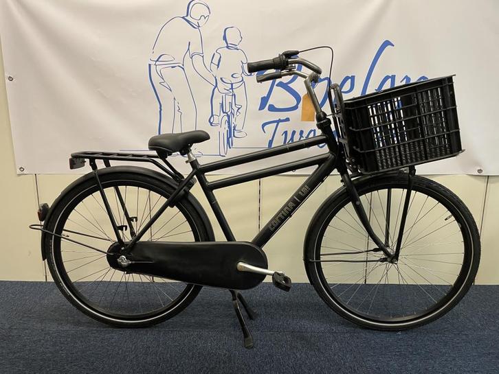 Cortina U4 28/50cm Transportfiets 3v Heren Mat Zwart ZGAN, Fietsen en Brommers, Fietsen | Heren | Herenfietsen, Zo goed als nieuw