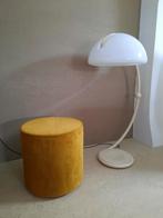 Sara poef velvet okergeel van Woood, Ophalen, Minder dan 50 cm, Rond, Minder dan 50 cm