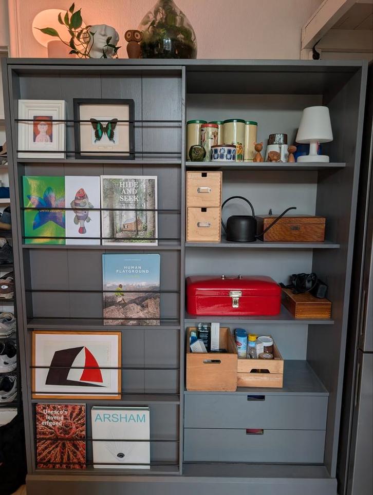 Woood swing kast grijs, Huis en Inrichting, Kasten | Stellingkasten, Zo goed als nieuw, Ophalen of Verzenden