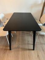Eettafel, bureau zwart Lisabo Ikea 140 x 78, Huis en Inrichting, Tafels | Eettafels, 100 tot 150 cm, Rechthoekig, Zo goed als nieuw