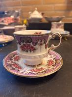 1 x kop en schotel Patt Ashbourne Elizabethan England, Antiek en Kunst, Antiek | Servies los, Ophalen of Verzenden