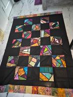 Handgemaakte Quilt Top, 120 cm of meer, Zwart, Ophalen of Verzenden, Katoen