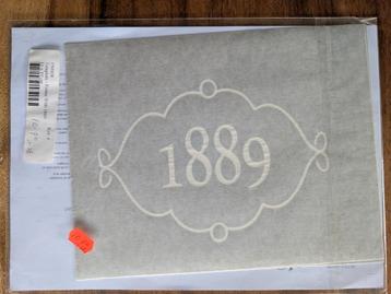 Vintage Paint Sjabloon - Frame met 1889 - Nieuw beschikbaar voor biedingen