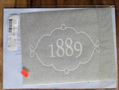 Vintage Paint Sjabloon - Frame met 1889 - Nieuw, Hobby en Vrije tijd, Knutselen, Nieuw, Materiaal, Ophalen