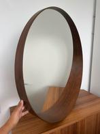 Walnootfineer spiegel Ikea 90cm, Huis en Inrichting, Ophalen, Rond, Zo goed als nieuw, 75 tot 100 cm