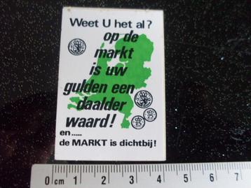 sticker op de markt is uw gulden een daalder waard dichtbij beschikbaar voor biedingen