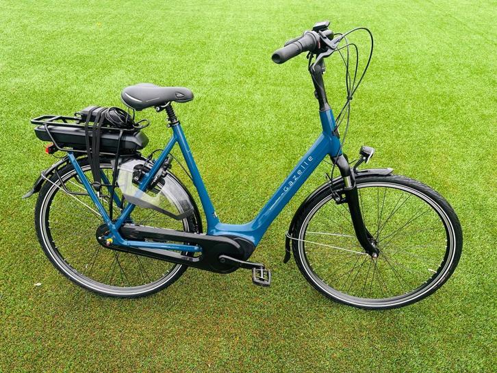 Gazelle orange c7+elektrische damesfiets  smart, Fietsen en Brommers, Elektrische fietsen, Zo goed als nieuw, Gazelle, 59 cm of meer