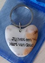 SLEUTELHANGER "BESTE VADER JIJ HEBT EEN HART VAN GOUD", Verzenden, Nieuw, Overige typen