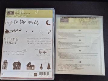 Stampin Up Hearts Come Home & Hometown Greetings Edgelits  beschikbaar voor biedingen