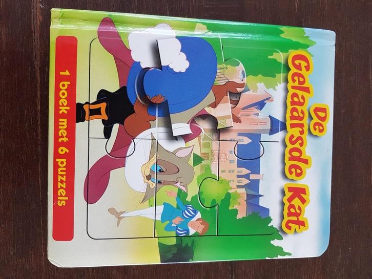 Boek sprookjesboek met puzzels over de gelaarsde kat, Boeken, Kinderboeken | Jeugd | onder 10 jaar, Gelezen, Sprookjes, Ophalen of Verzenden