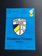 ⚽ Programma Uefa-Cup Carl Zeiss Jena - Tirana 1981-1982 ⚽, Verzamelen, Ophalen of Verzenden, Buitenlandse clubs, Boek of Tijdschrift