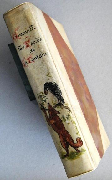 Fables de la Fontaine - Fraaie Vellum band L. Laballe Fabels beschikbaar voor biedingen