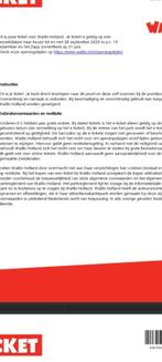 4x ticket voor Walibi Flevo, Tickets en Kaartjes, Drie personen of meer, Ticket of Toegangskaart