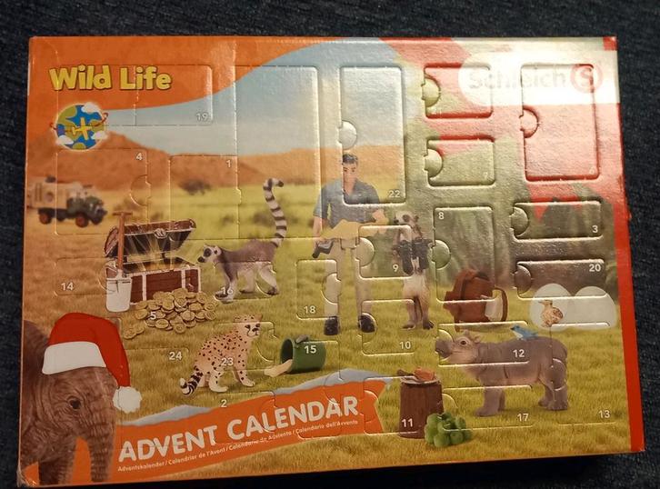Schleich advent calendar wild life, Verzamelen, Dierenverzamelingen, Ophalen of Verzenden