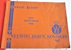 herinnering 40 jaren koningin ,oranjealbum 1898,1938 VINTAGE, NV Handelsdr Holders & Co, Verzenden