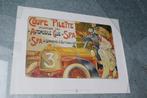 poster coupe pilette spa 1907 automobile, Verzamelen, Ophalen of Verzenden, Zo goed als nieuw, Auto's
