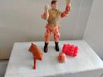 VINTAGE  GI JOE  SPEARHEAD & MAX   RUGTAS  EN  HELM  1986, Ophalen of Verzenden, Zo goed als nieuw