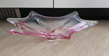 Vintage Val Saint Lambert schaal roze  beschikbaar voor biedingen