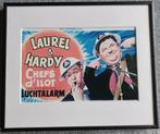 Poster(tje) Laurel en Hardy, Rechthoekig Liggend, Nieuw, Ophalen of Verzenden, A1 t/m A3